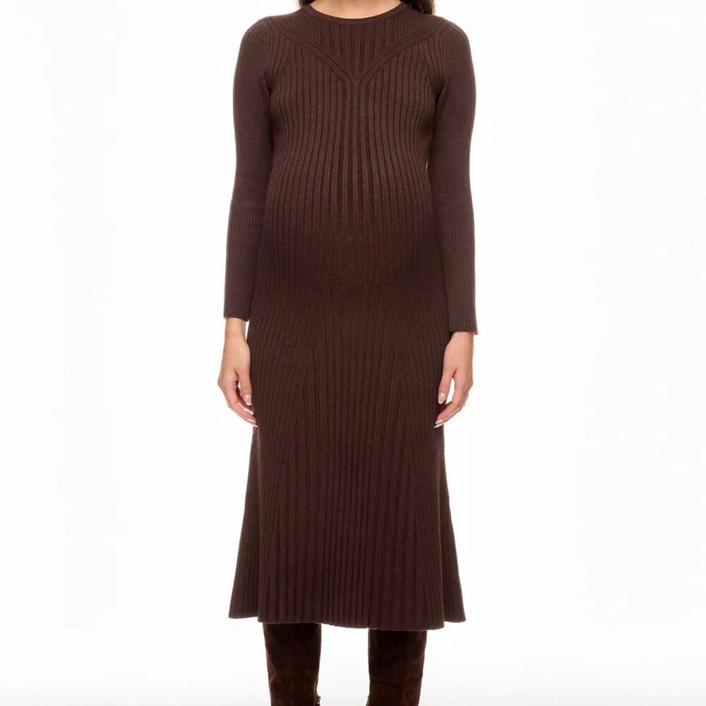 Pietro Brunelli Maternity GEMMA Long Sleeve Maternity Dress XS Made in Italy